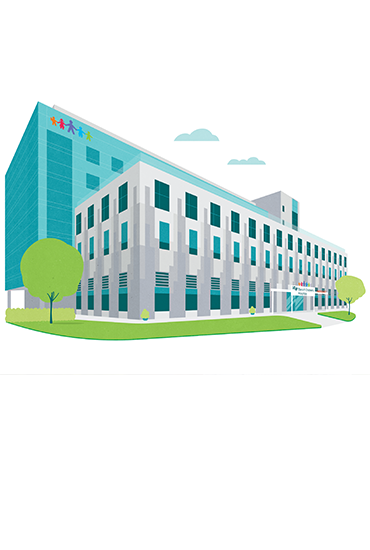 new hospital building graphic