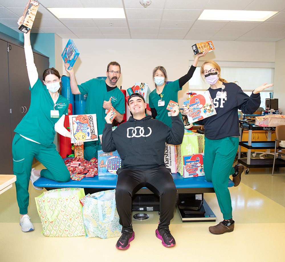 Andrew's team at the hospital