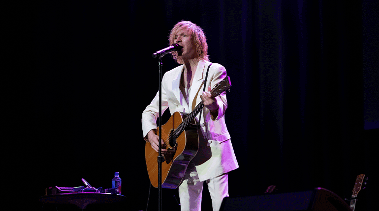 Beck performs at Notes & Words 2022 at the Fox Theater