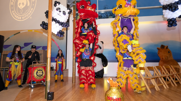 Panda Cares Center of Hope Event dancing dragons
