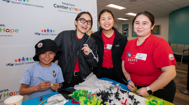 Panda Cares Center of Hope Event smiling patient Eli