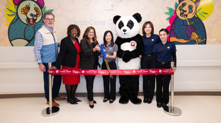 Panda Cares Center of Hope Event ribbon cutting