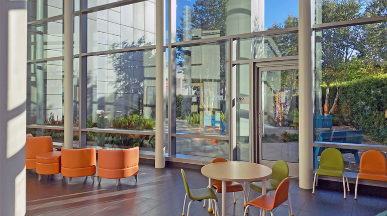 Front lobby garden at mission bay