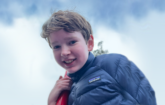 Lew at the playground