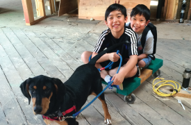 Kyle Quan and his brother 